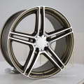 China supply new design 18 inch 5 hole ET30-35 PCD 112-120 die casting alloy wheel for car